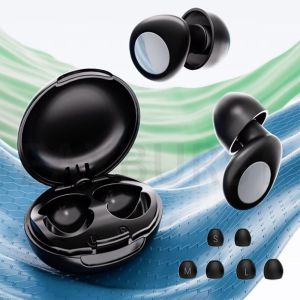 Eayburst Silicone Ear Plugs for Sleeping 35dB Noise Cancelling Hearing Protection Reusable Earplugs for Focus Concerts Work Stud
