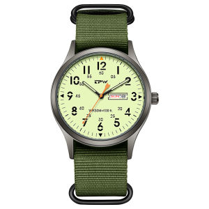 2026 TPW Field Watch Easy Reading Fabric Strap 24 Hours Display Quartz Movement