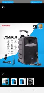 speaker aktif baretone mx12hb speaker portabel 400 watt
