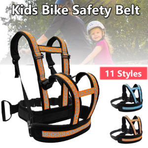 Kids Motorcycle Harness: Adjustable Child Safety Seat Belt With Breathable Handles Reflective Strip Security Sling Belt