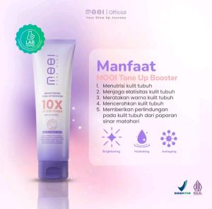 Paket 3Pcs Mooi Pure Glow Tone Up Booster Lotion Pencerah Kulit 100gr