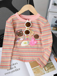 Cute Cartoon Stripe Fashion T-Shirts