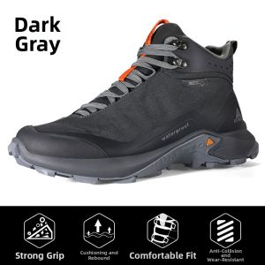 HUMTTO | Mens Winter Hiking Shoes High Top Professional Off-road