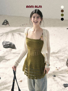 SHAOYEYAN | One-Shoulder French Lace Knitted Top