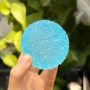 Squishy Blue Ice Ball Maltose Fidgets Toy Super Soft Pink Mochi Slow-rebound Squeeze Toy Anti-Stress Toy for Adult Hand Exercise