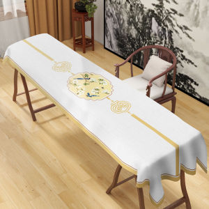 New Chinese Style Dust Cover Cloth for Guzheng Wind Ancient Piano Special Purpose Dustproof Cover Towel Simulation Linen