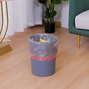 Jesitte ถุงขยะมีหูหิ้ว ถุงขยะ45x50 ซม. 18 × 20 inches ถุงดำใส่ขยะ แค่ดึงถุงก็มัดอัตโนมัต รับน้ำหนักได้ดีเยี่ยม ถุงขยะพกพา เหมาะกับถัง 5-18 ลิตร