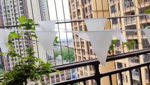 24Feet 20Flags High Quality Full White Garland Pennant Bunting Wedding Decoration Fabric Banners Wedding Party Bridal Decoratio