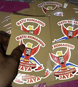Cutting Stiker GRIB JAYA Memantulkan Cahaya Jika Kena Sinar Sticker reflective decal
