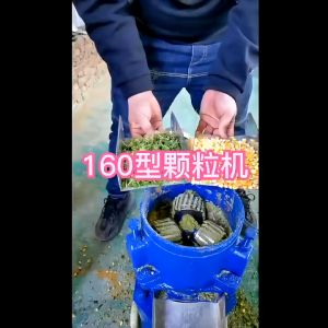 Dry and wet dual-purpose fully automatic feed pelletizer for household straw crushing and pelletizing dedicated to feed pelletizing farms