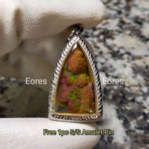 Colorful Leklai Pendant 彩色力泥吊坠 Leklai Amulet 马来西亚力泥 100% Natural Leklai Malaysia