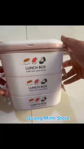 Cà mèn hộp đựng cơm giữ nhiệt inox 3 lớp dùng được lò vi sóng