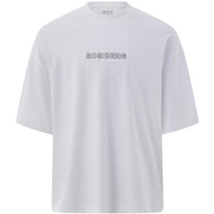 Bosideng Summer New Outdoor Mens T-shirt Pure Cotton Comfortable Breathable Skin-friendly Loose Fashion Solid Color Short Sleeve Polo Shirt