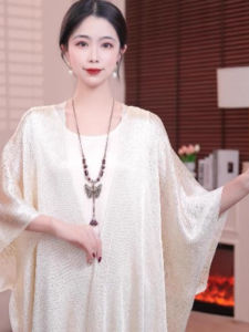 Mùa Hè 2025 Mùa Xuân Mới Tua Rua Điều Hòa Không Khí Khăn Choàng Thời Trang Đa Năng Rộng Rãi Du Lịch Chụp Ảnh Ngoài Trời Áo Khoác