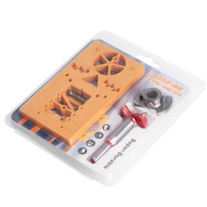 Wnew | 35mm Concealed Hinge Jig Kit Cup Hole Drilling Guide with Forstner BitAdjustable Router Template for Cabinet Door Installation