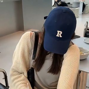 5 สี ตัวอักษรปัก หมวกเบสบอล สไตล์เกาหลี สันทนาการกลางแจ้ง
