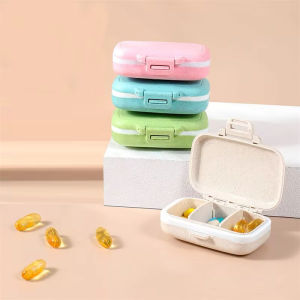 Portable 1 Day 3 Times Small Item Case Supplement Case Travel Habit Medicine Box Prevent Forgetting Medication Cute Compact