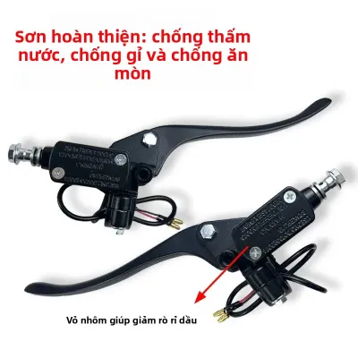 Bơm Phanh Xe Điện Cho Xe Máy Bơm Dầu Phanh Đĩa Thủy Lực Trước Và Sau Kèm Giá Đỡ Pin