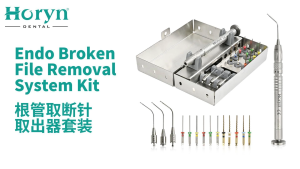 HORYN Dental Root Canal File Extractor Kit | Endodontic Broken File Removal System | Stainless Steel Reusable Endo Instrument Set for Clinic