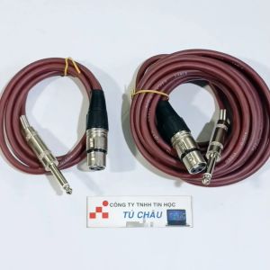 Dây micro Karaoke dài 1m / 3m / 5m / 7m (Chuẩn Canon Cái ra 6 Ly MONO)