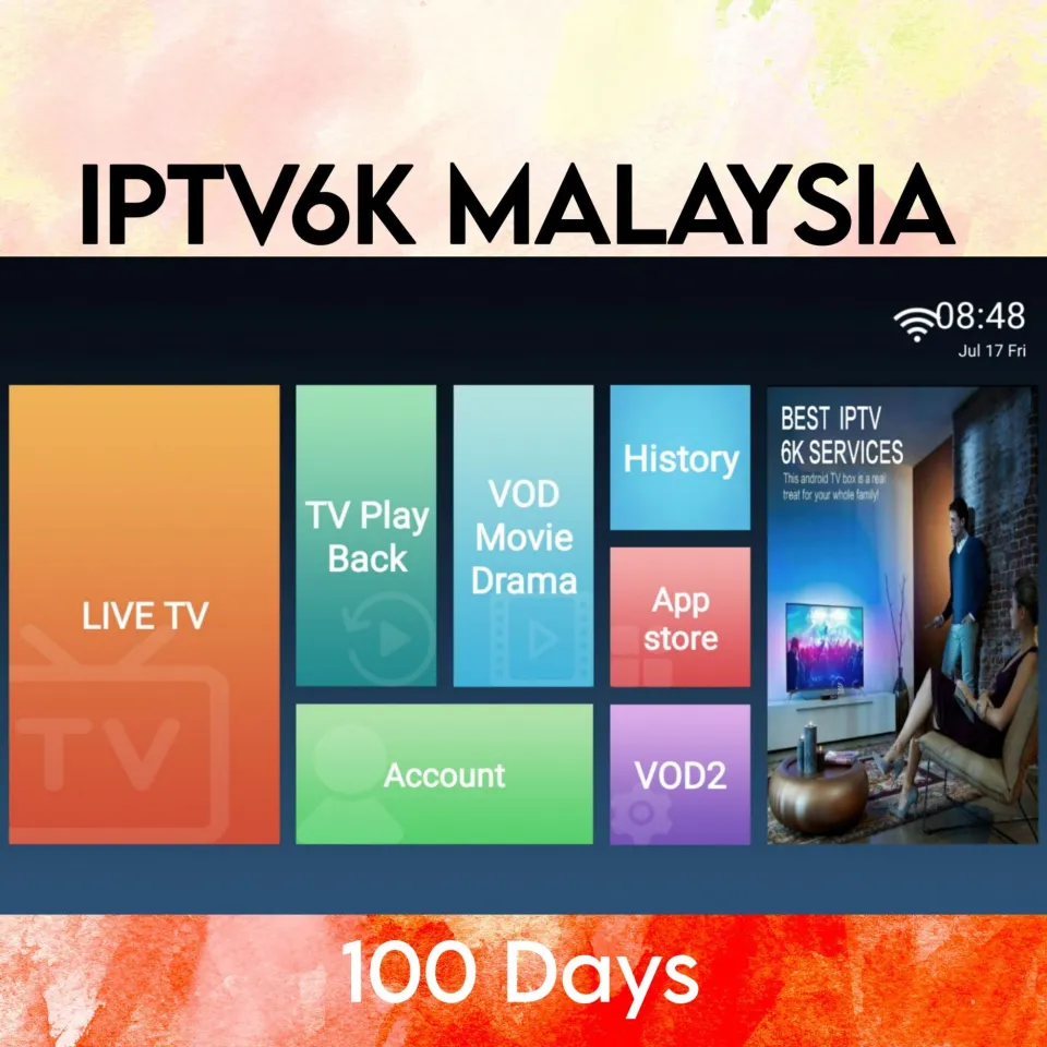 🇲🇾 IPTV6K LIVE TV HD VOD FAST RESPOND 4K 12K UHD Local Supplier