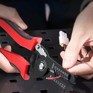7-inch 7-in-1 multifunctional wire stripper vinyl clamp crimping tool heavy-duty cable cutting machine crimping pliers wire stripper heavy duty