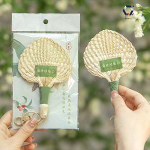Handmade Bamboo Fan Keychain