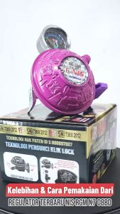 Nis Paket Selang Gas + Regulator Gas Klik Lock F16 (N7 08BD)