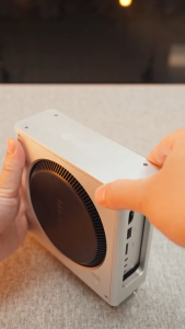 Ulanzi QT01 Aluminum Alloy Case for MAC Mini M4 / M4 PRO with Ergonomic and Maximized Airflow Design All Access to Ports and Magnetic Setup for PC Desktop Computer | JG Superstore