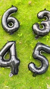 Black 32 Inch 10 11 13 30 33 55 Number Foil Balloons Birthday Party Decorations Birthday Balloons Anniversary Party Supplies