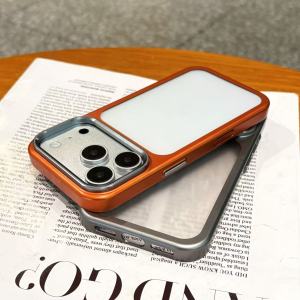 Official Blue Plating Matte Clear Case For iPhone 17 17Pro 17Air 17ProMax Luxury Alloy Lens Frame Shockproof Hard PC Back Cover