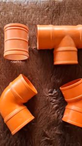 PVC Orange Fitting 2" 3" 4" Elbow Tee Wye Coupling Cleanout for PVC Pipes