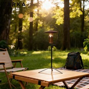 Detachable Lantern Stand Light Rack Folding Camping Light Holder Tabletop Lightweight Tripod Light Stand