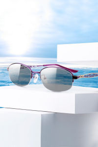 Kính Đọc Sách photochromic cho phụ nữ kim loại hình bầu dục NỬA KHUNG kính mắt viễn thị diopters + 0.50 + 0.75 + 1.0 + 1.25 đến + 4.0