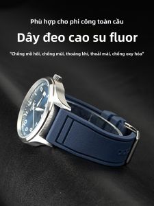 GANG JUE | Dây đeo đồng hồ cao su fluorine cho phi công quốc gia IWC Dây đeo đồng hồ Prince Mark Portugal Torque Finnoy phù hợp với đồng hồ thương hiệu Hong Kong