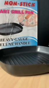 Square Grill Pan 20Cm Panci Panggang Teflon Wajan BBQ Serbaguna anti lengket bisa cod gratis ongkir