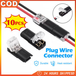 Original 10 Pcs Electrical Connector Wire Cable - 2Pin Way Plug Automotive Wire Connector Plug Terminals Truck Car Quick Wire