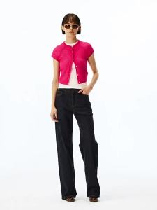 Soft Knitted Cardigan Short Sleeve
