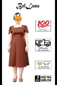 VÁY ĐẦM TRUNG NIÊN TẶNG MẸ CHẤT COTTON THOÁNG MÁT CHO MẸ DỰ TIỆC SANG TRỌNG. VÁY ĐẦM BIGSIZE MÃ BLD06-162