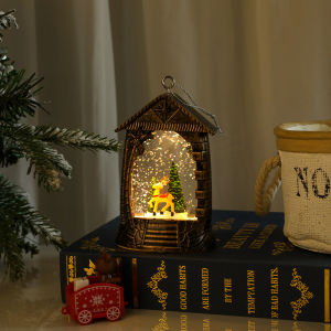 Đồ Trang Trí Lễ Giáng Sinh Đèn Dây Cổ Điển Đổ Nước LED Đèn Đêm Giáng Sinh Đồ Trang Trí Giáng Sinh Quà Tặng Đồ Treo Cây Thông Noel