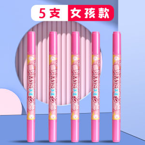 ปากกาเส้นเดี่ยวแบบมีด้ามจับสองหัวสำหรับเด็ก ปากกาหมึกน้ำมันสีดำความจุขนาดใหญ่ แห้งเร็ว ปากกาวาดการ์ตูน ปากกาเส้นขอบ ปากกาหมึก SENMU