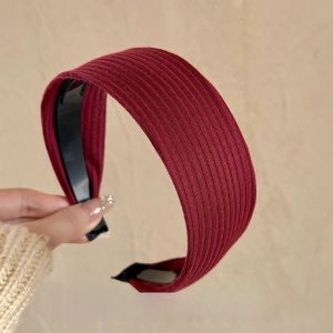 Artistic Knitted Hairband Multi-Color Simple High Hairline Washing Face Hair Clip Stylish Hair Accessories for Students