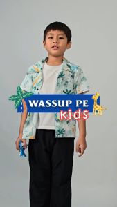 สื้อฮาวายเด็ก เสื้อเด็กไปทะเล เสื้อเด็กสงกรานต์ ผ้าคัตต้อน เนื้อนิ่ม//Wassuppe