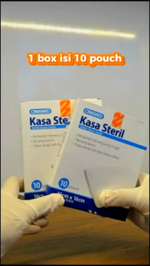 Onemed Kasa Steril Premium Putih 16cmx16cm KS B10 - Penutup Luka Kebersihan Tinggi