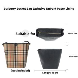 YUESIHUI | Burberry Check Bucket Compatible Inner Bag
