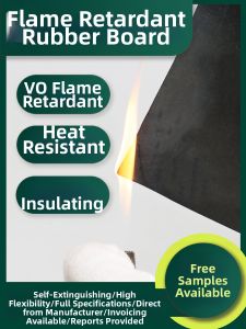 QHRUBBER | Fire-Resistant Heat-Resistant Insulating Thick Rubber Mat