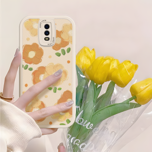 OPPO R17 pro Dream Version Soft Silicone Phone Case Womens Full Cover Early Spring Flower Design Korean Style Protective Shell