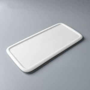 Creative Rectangular Ceramic Cake Plate Hotel Steak Plate Sushi Plate Bread Plate Dessert Plate Commercial Use Serving Tray