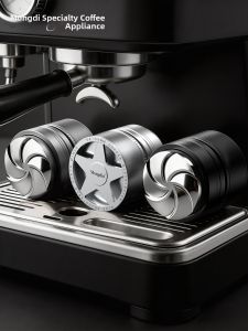 MONGDIO | Automatic Distributor Press Tool Stainless Steel for Espresso Machines 51/58mm