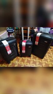 SEA CHOICE Koper Set 14+20+24+28 inch Kabin PP FIBER Hardcase Large Size Bagasi Travel Tas TSA Lock